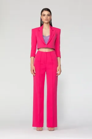 High Waist Trousers With Pocket