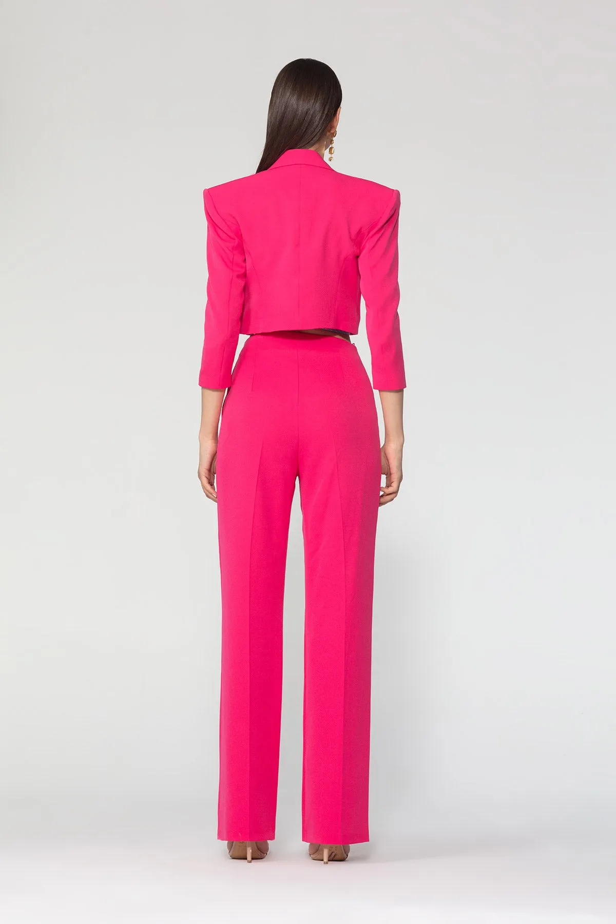 High Waist Trousers With Pocket