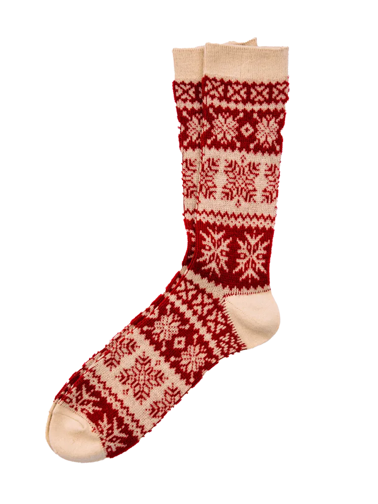 Holiday Snowflake Socks