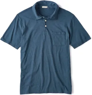 Huckberry Flint & Tinder The Vintage Slub Polo Shirt, Soft and Durable Polo Shirt with Chest Pocket - Made in The USA