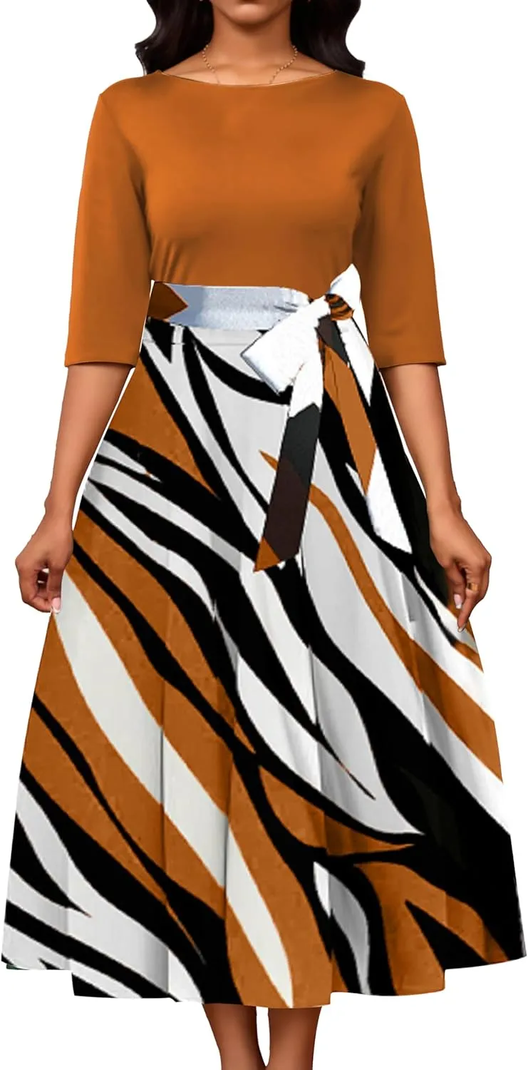 IbuduSexy Church Dresses for Women Maxi Dresses for Women 2025 Casual Office Dress African
