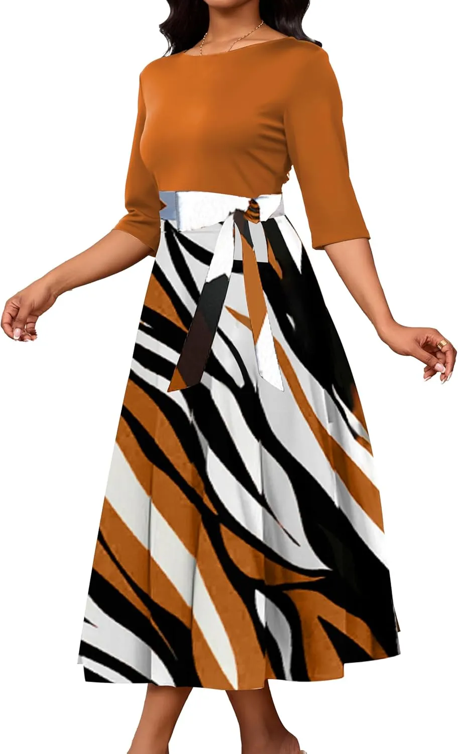 IbuduSexy Church Dresses for Women Maxi Dresses for Women 2025 Casual Office Dress African