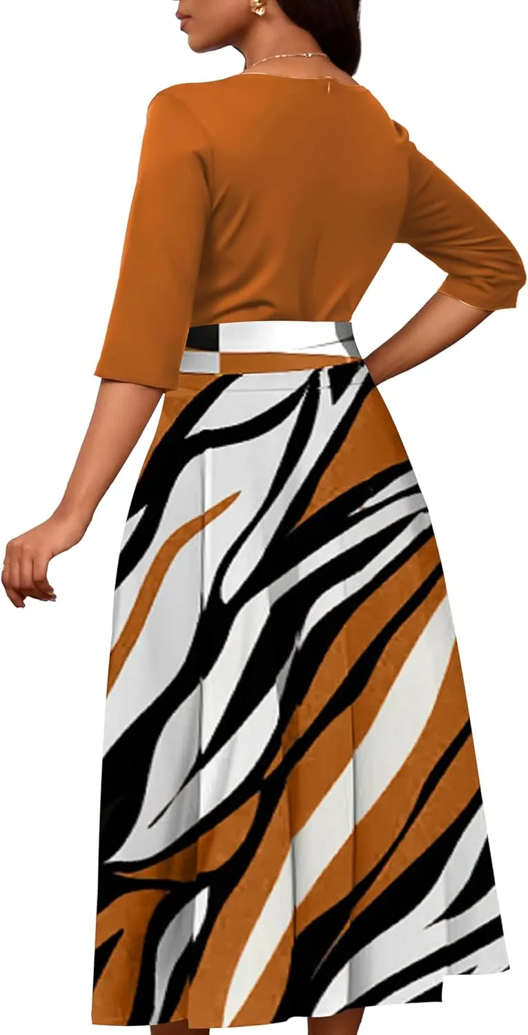 IbuduSexy Church Dresses for Women Maxi Dresses for Women 2025 Casual Office Dress African