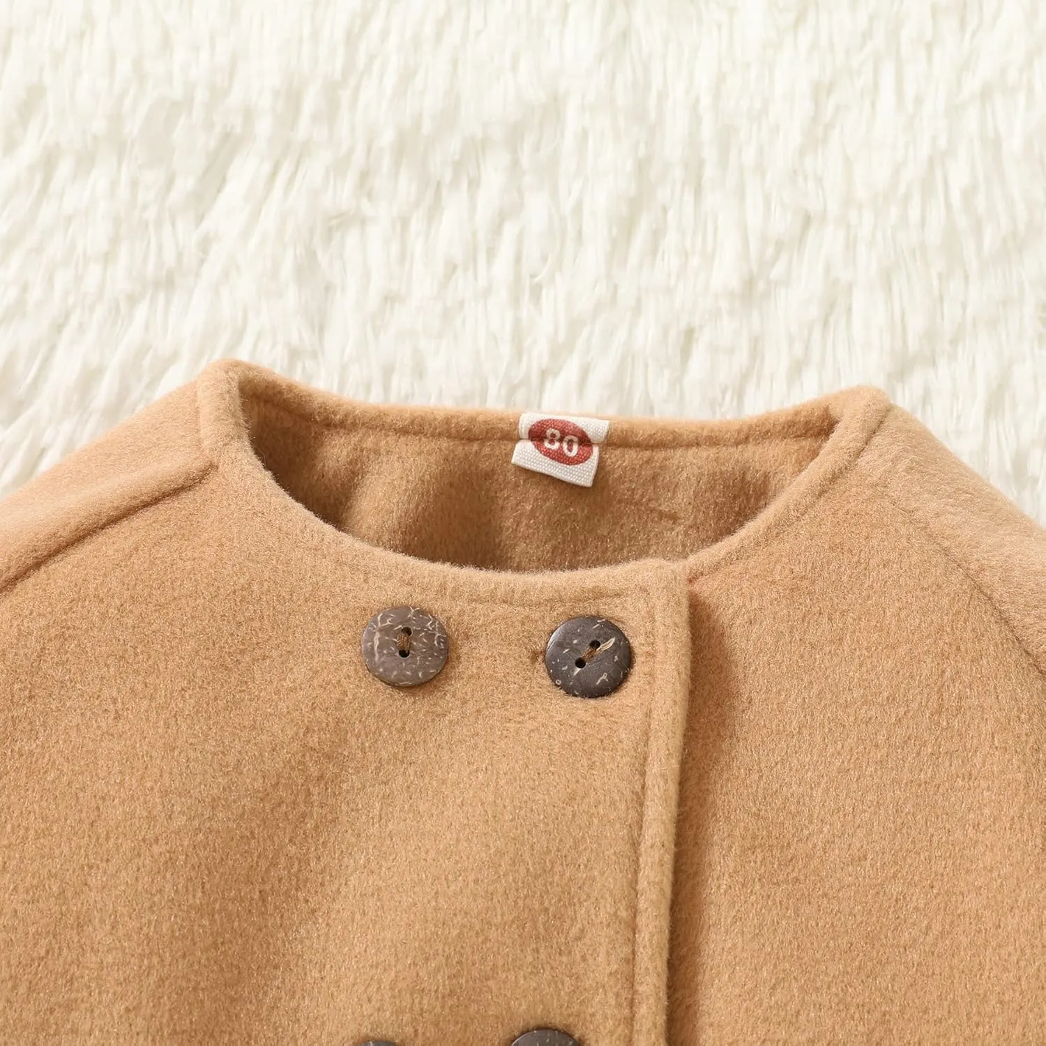 JEELLIGULAR Toddler Baby Girl Coats Kids Cloak Button Warm Thick Jacket Clothes Baby Fall Winter Outwear Clothes Set