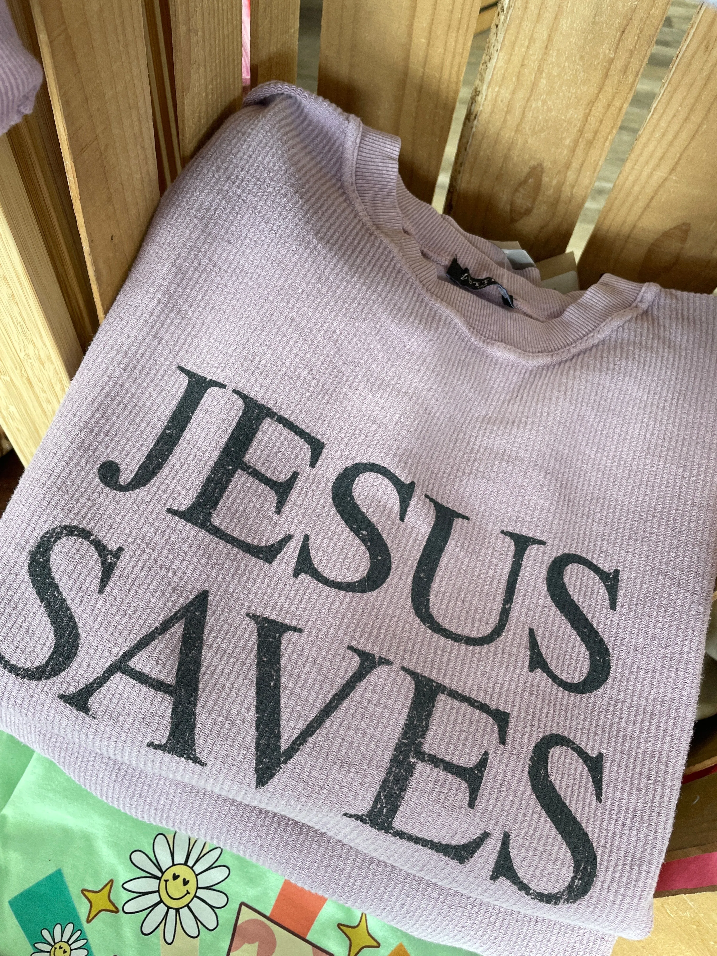 Jesus Saves Graphic Sweatshirt