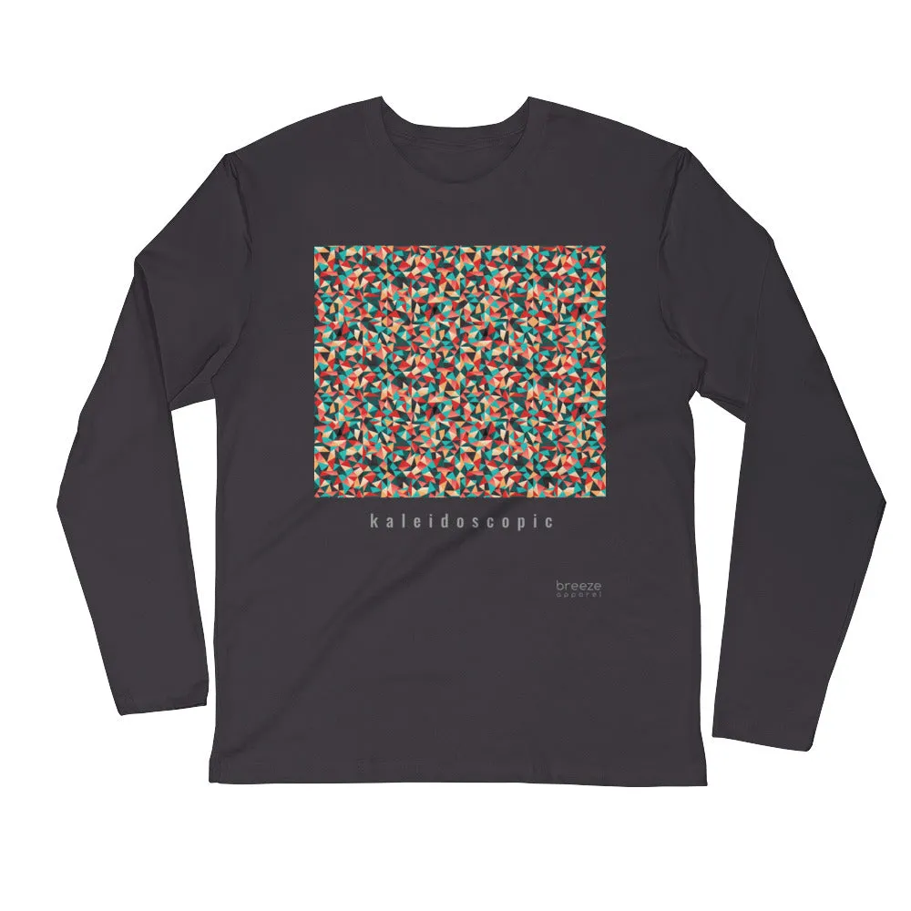'Kaleidoscopic' unisex long-sleeved shirt (slim fit)