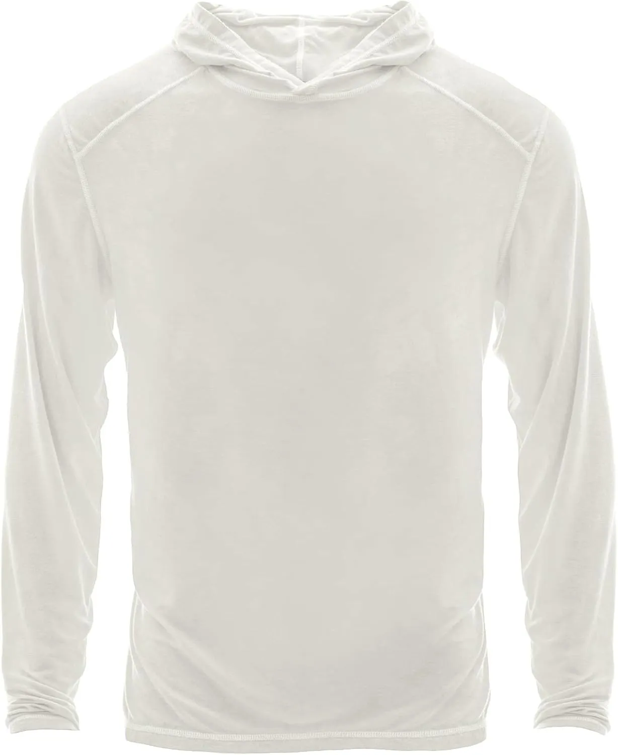 KICKEE Mens Long Sleeve Hooded Tee, Ultra Soft Bamboo Viscose, All-Day Comfy Hoodie T-Shirt