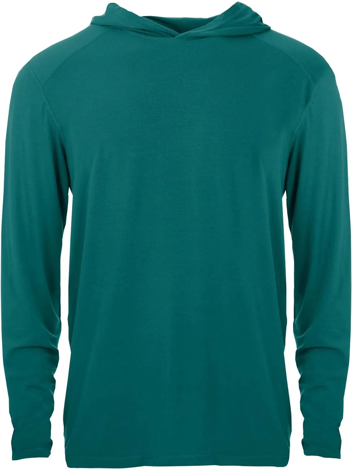 KICKEE Mens Long Sleeve Hooded Tee, Ultra Soft Bamboo Viscose, All-Day Comfy Hoodie T-Shirt
