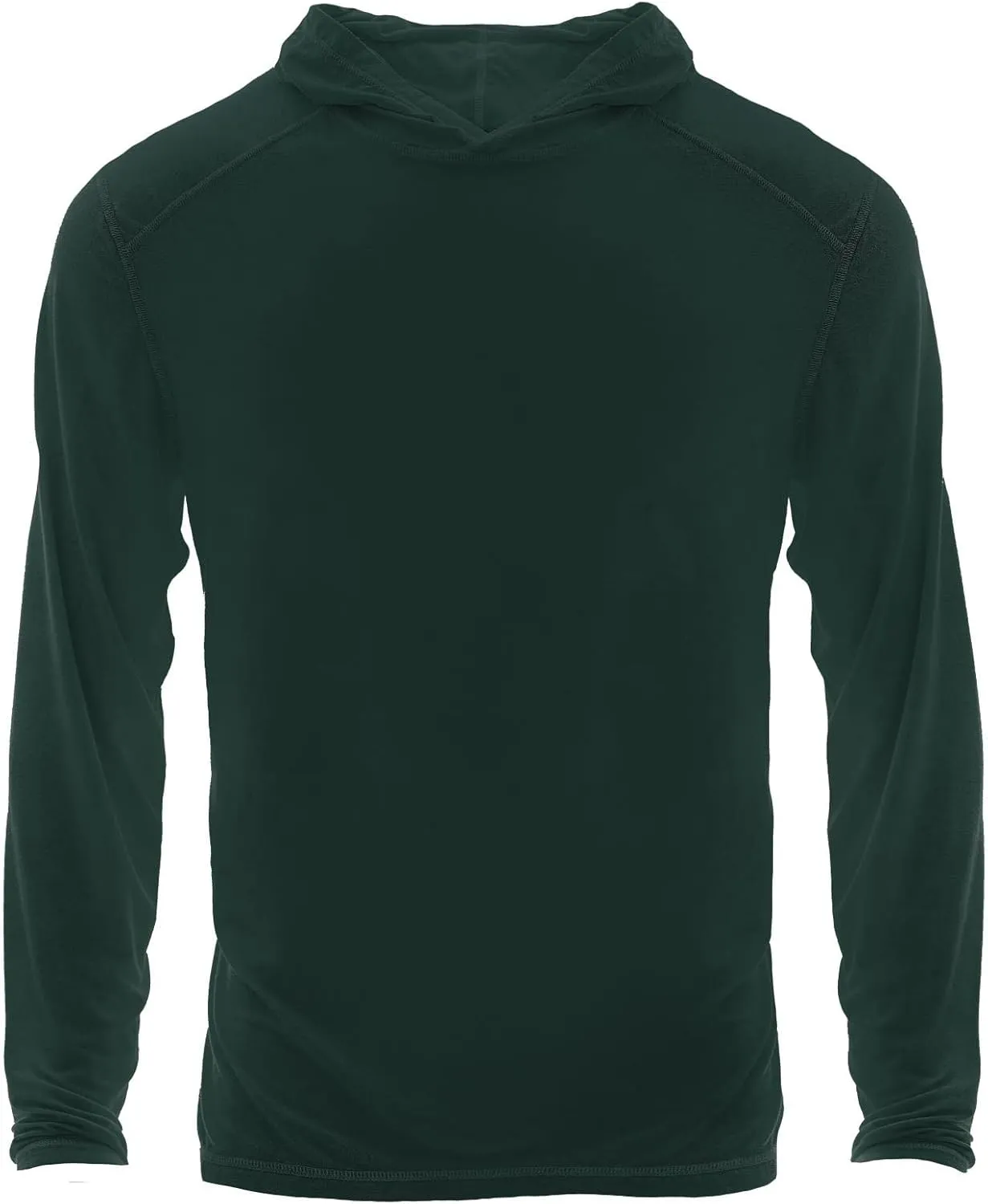 KICKEE Mens Long Sleeve Hooded Tee, Ultra Soft Bamboo Viscose, All-Day Comfy Hoodie T-Shirt