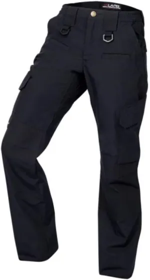 LAPG Women's Uniform Tactical Pants, Elastic Waistband, Mid Rise, Relaxed Fit, Durable Work Training Cargo Pants for Women