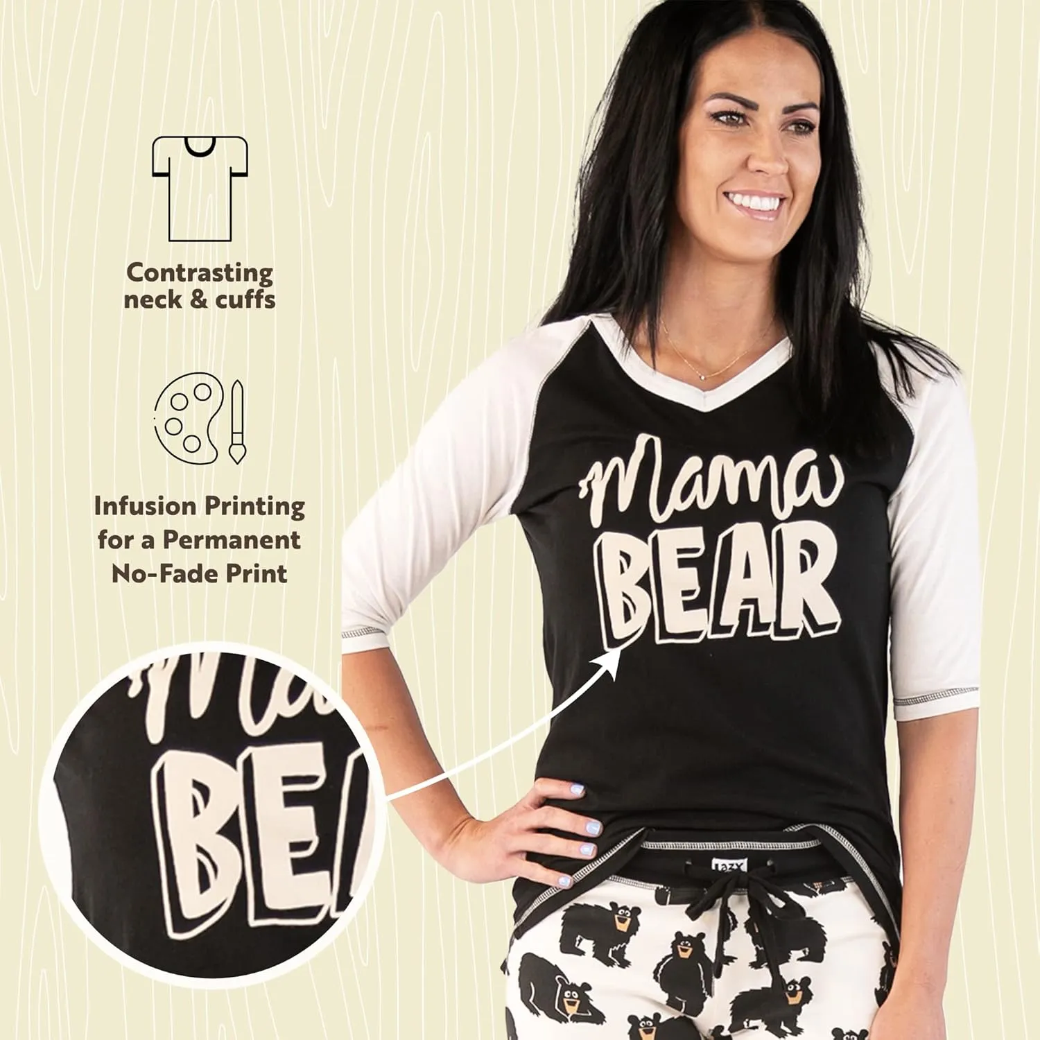 Lazy One Women's Leggings and Tees, Pajama Separates, Cozy Loungewear for Women