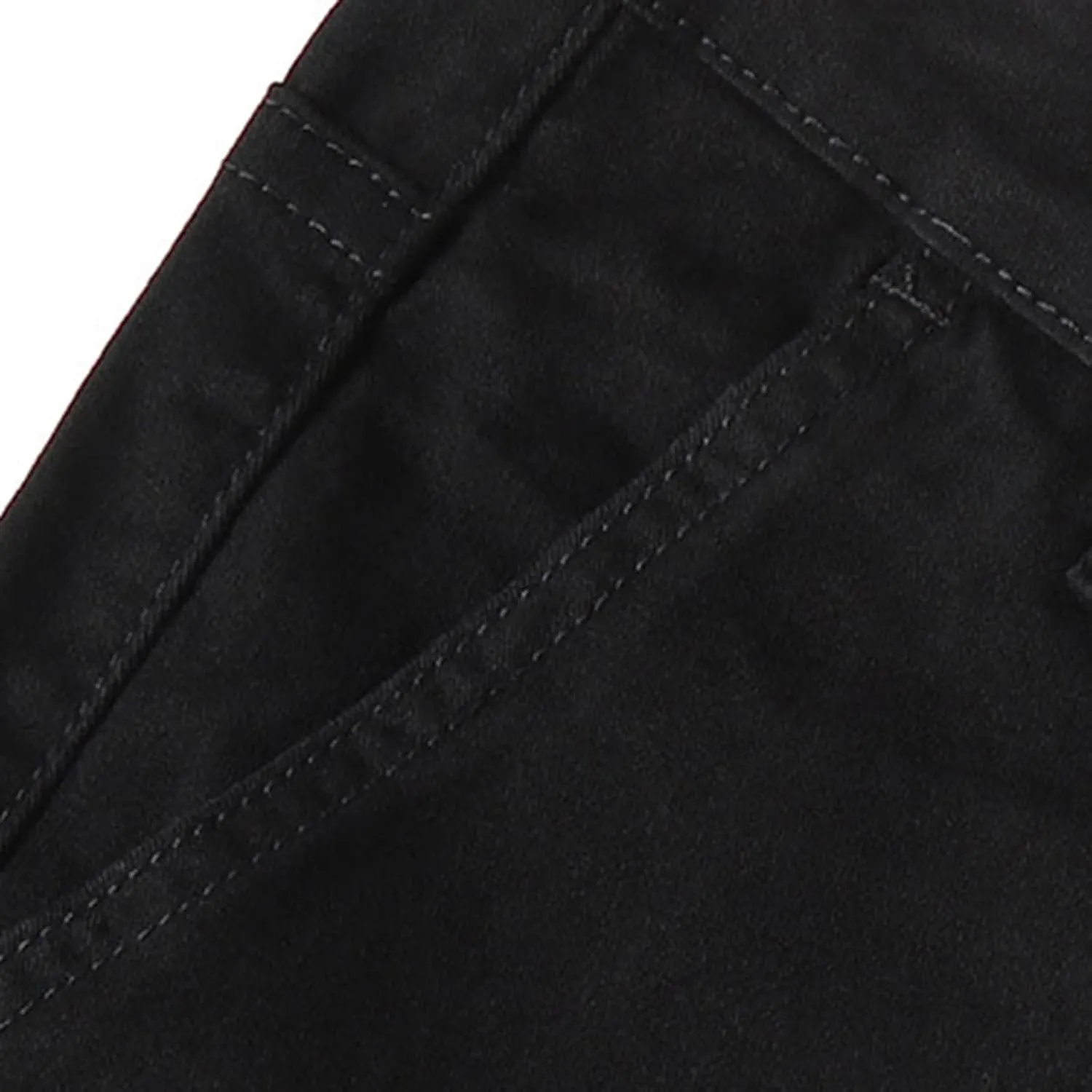 Lu's Chic Men's Chino Pants Cotton Lightweight Stretch Cuffed Slim Fit Tapered Fitted Trousers Casual Pants Streetwear