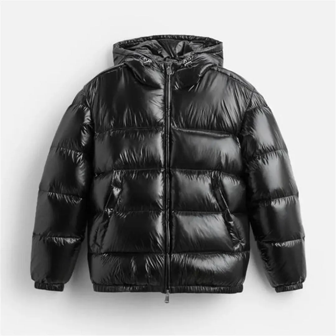 Men's Elegant Padded Coat Hooded Cotton Jacket Casual Fashion Loose Zipper Coat