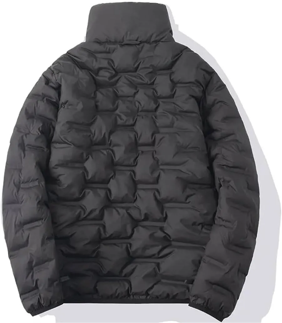 Men's Fashion Large Size Cotton-Padded Jacket Casual Loose Thick Warm Coat