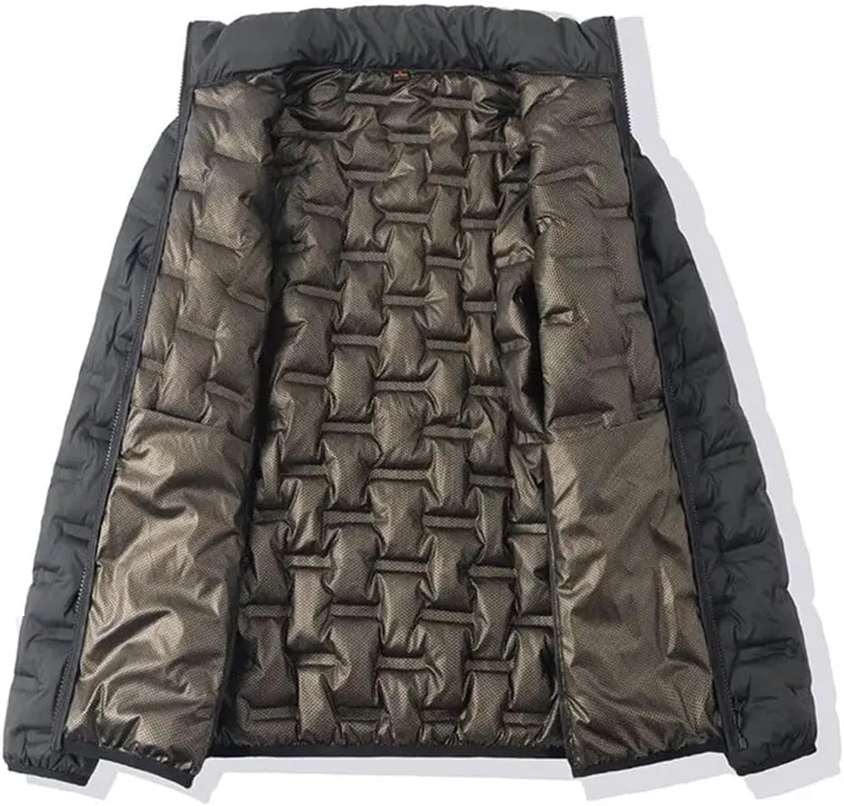Men's Fashion Large Size Cotton-Padded Jacket Casual Loose Thick Warm Coat
