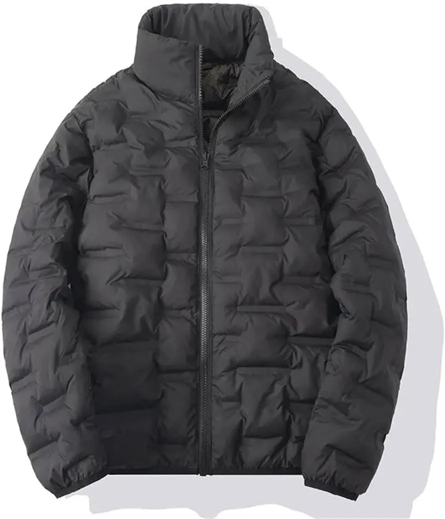 Men's Fashion Large Size Cotton-Padded Jacket Casual Loose Thick Warm Coat