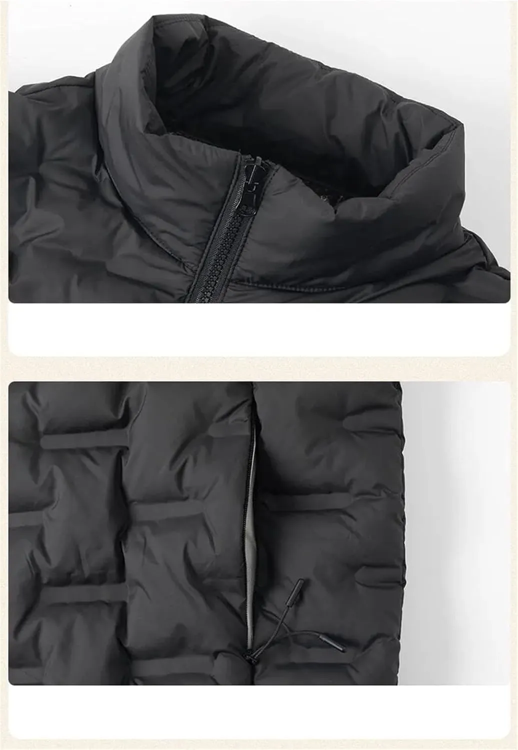 Men's Fashion Large Size Cotton-Padded Jacket Casual Loose Thick Warm Coat