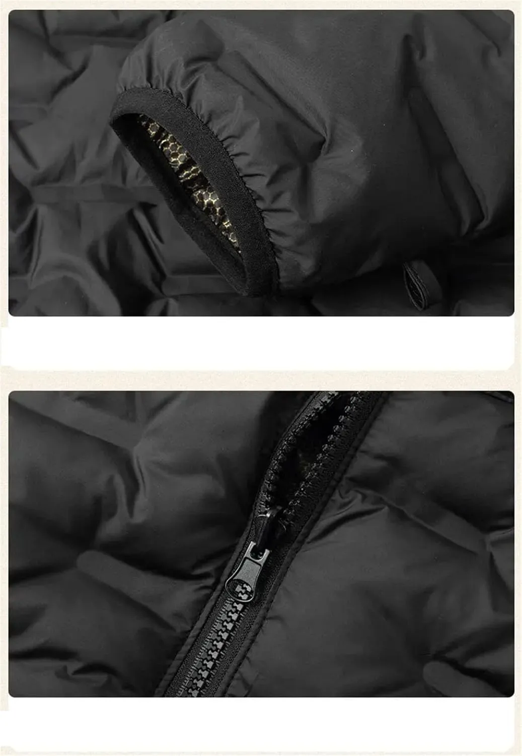 Men's Fashion Large Size Cotton-Padded Jacket Casual Loose Thick Warm Coat