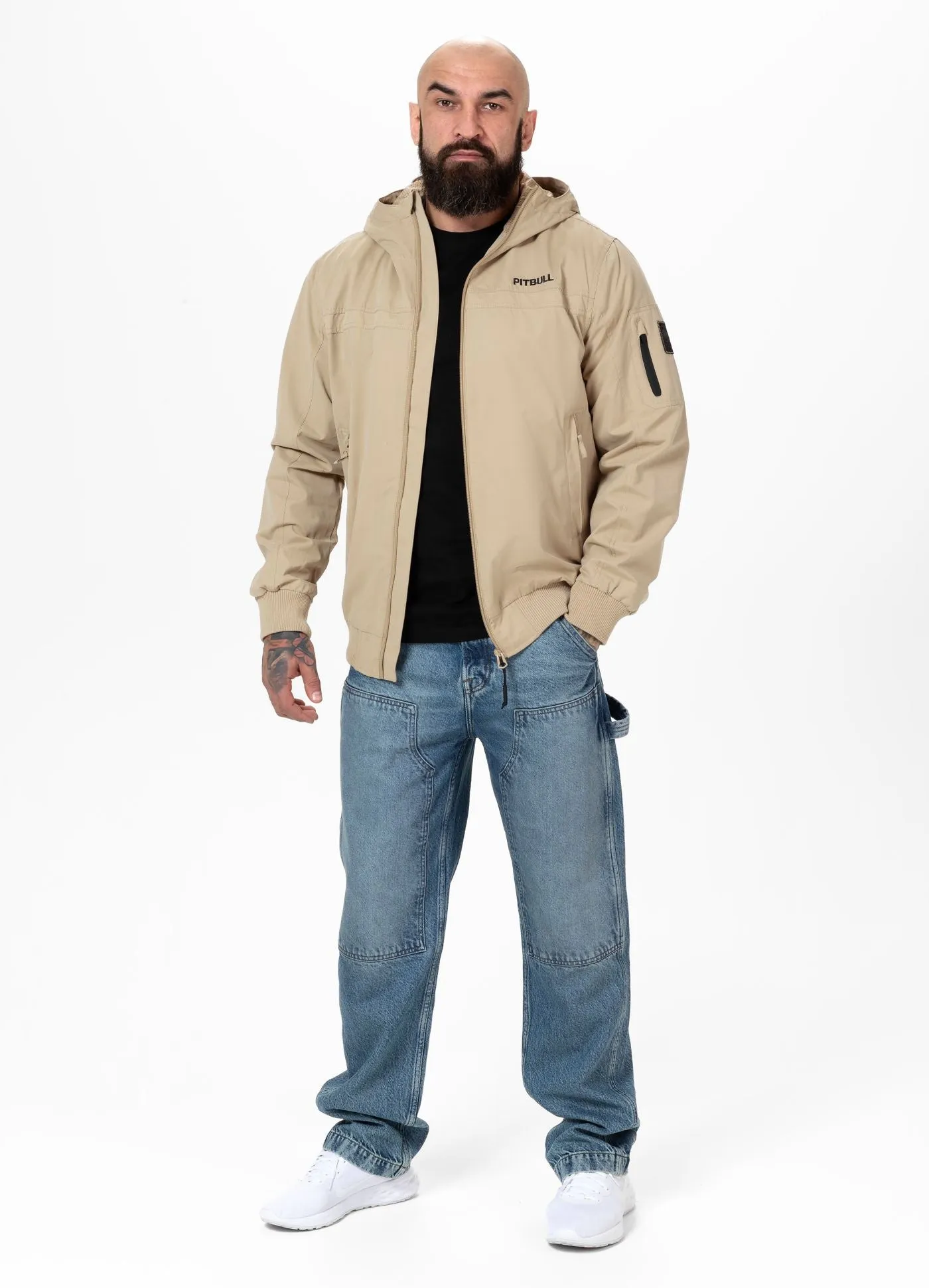 Men's hooded jacket Longwood - Sand