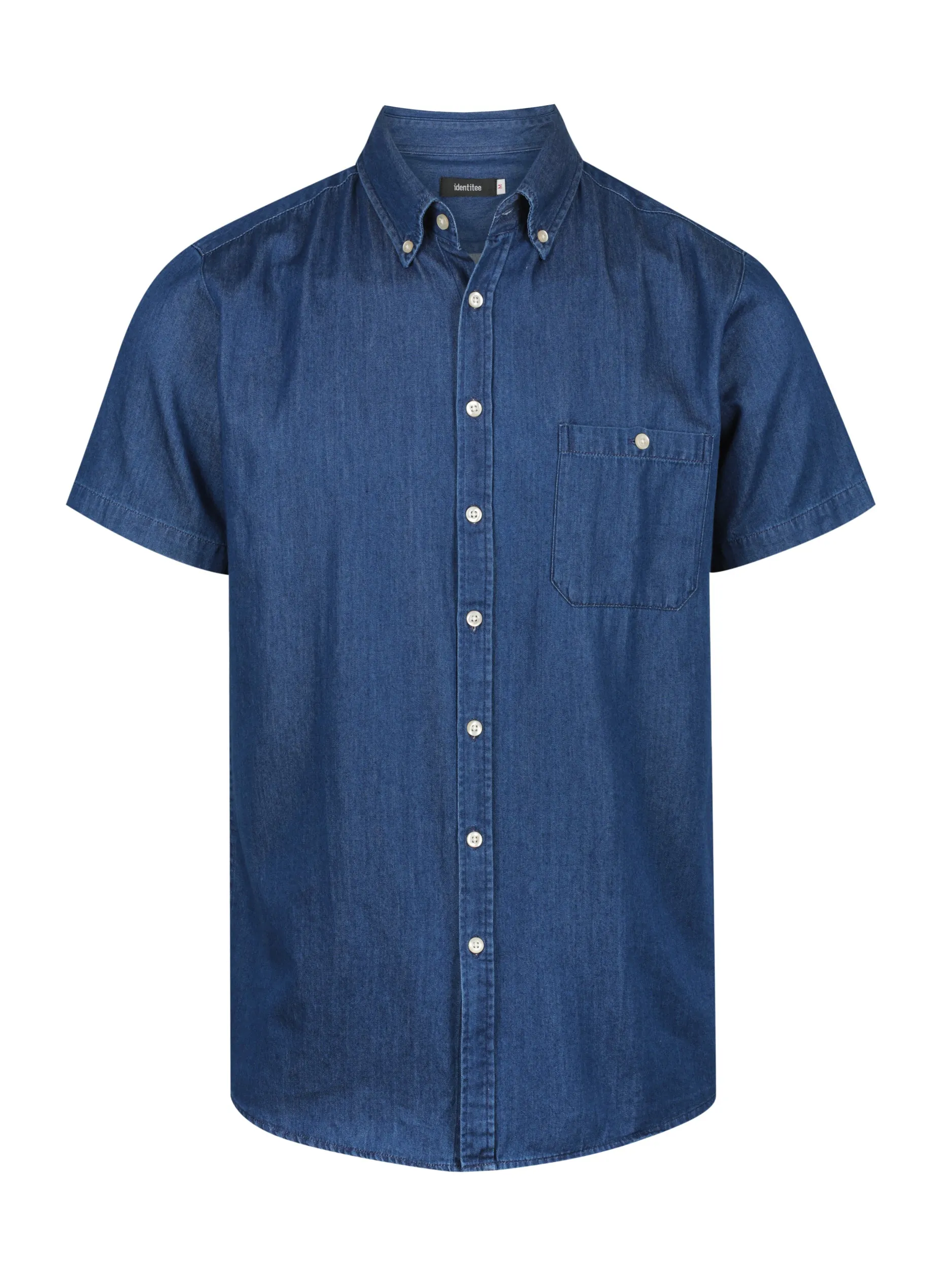 Mens Modern Denim Shirt Short Sleeve Dylan