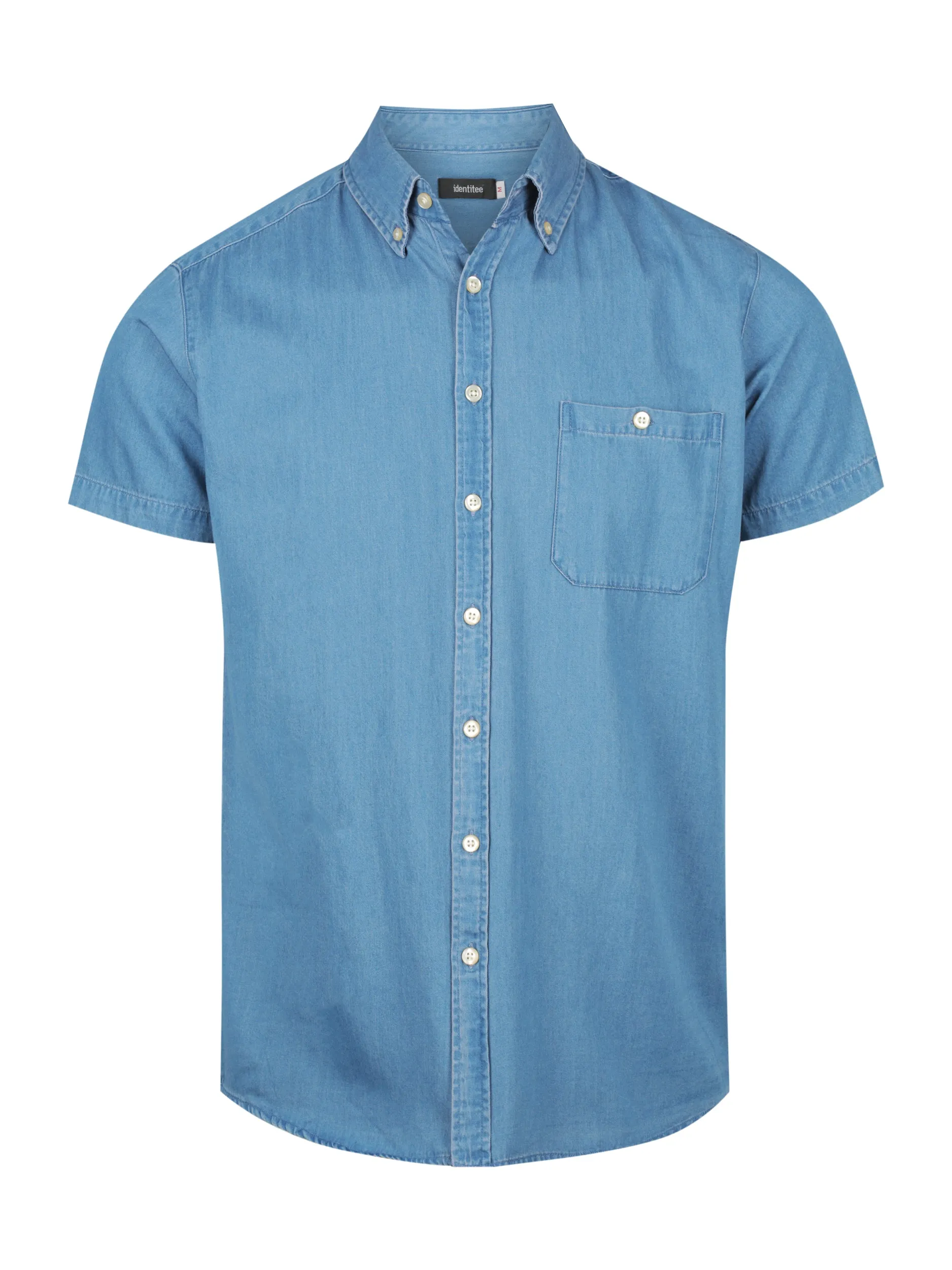 Mens Modern Denim Shirt Short Sleeve Dylan