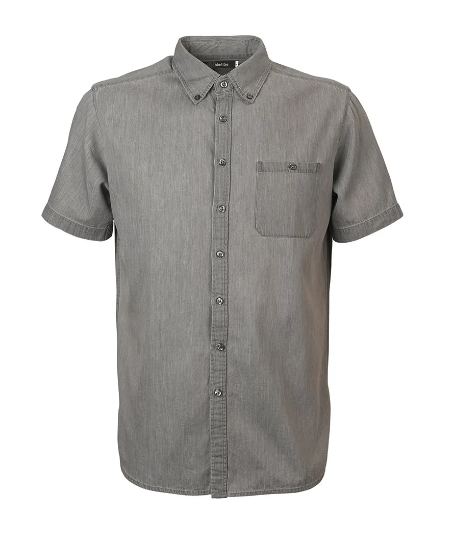 Mens Modern Denim Shirt Short Sleeve Dylan
