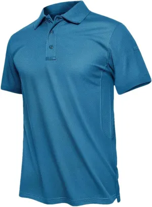 Men's Quick Dry Sports Comfortable T-Shirt Short Sleeve Fit Collared Shirts Comfortable Breathable Tops