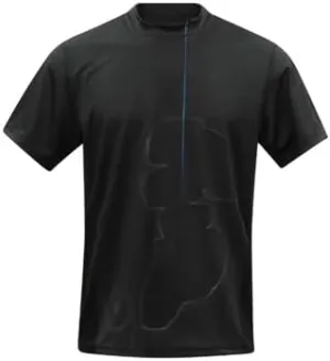 Mens Short Sleeve Black Classic T-Shirt Moisture Wicking Athletic Exercise Fitness Gym Workout Top
