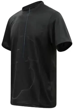 Mens Short Sleeve Black Classic T-Shirt Moisture Wicking Athletic Exercise Fitness Gym Workout Top