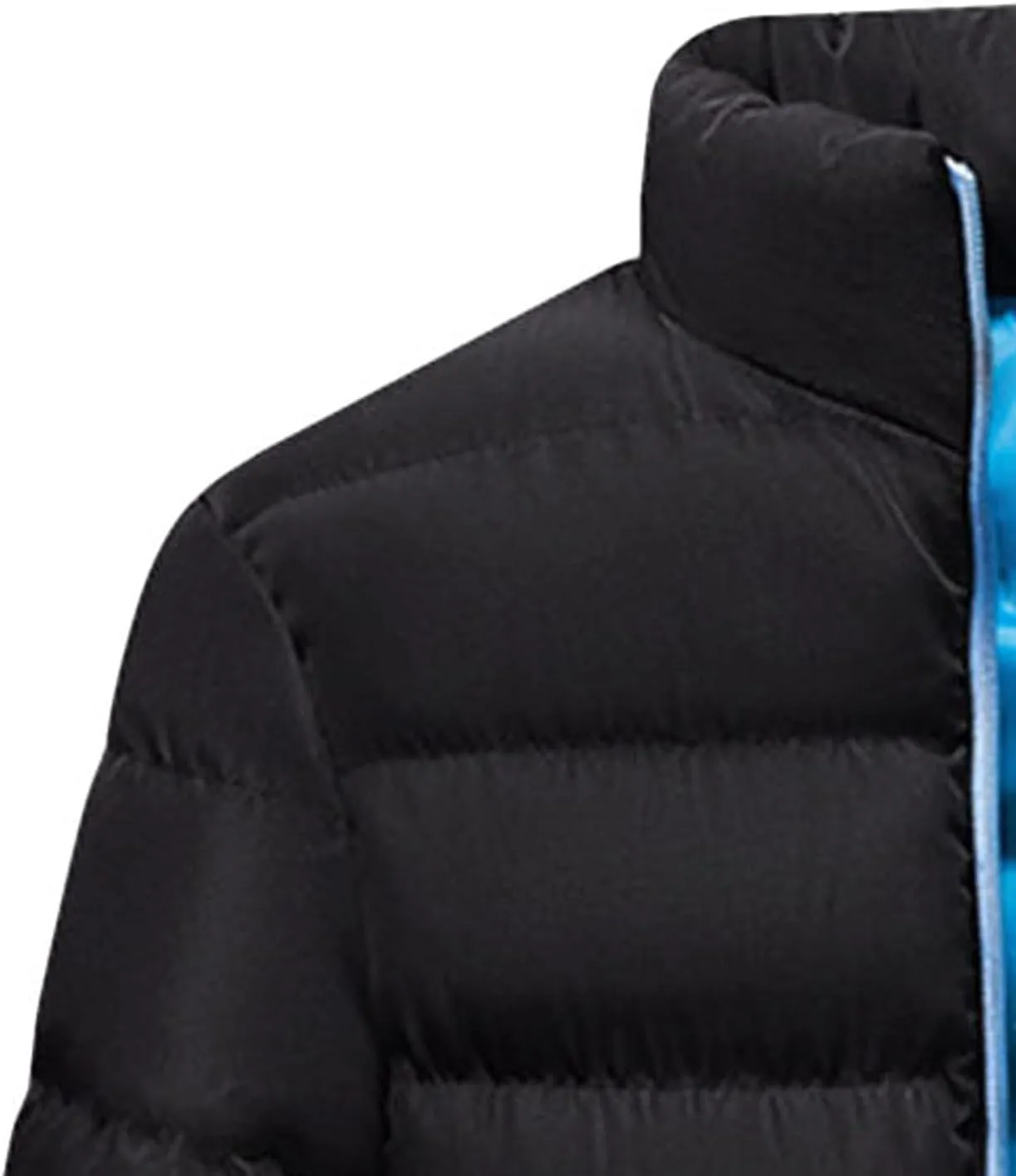 Men's Slim Fit Winter Jacket Winter Warm Zipper Stand Collar Jacket Male Thicken Parka Quilted Cotton-Padded Coats