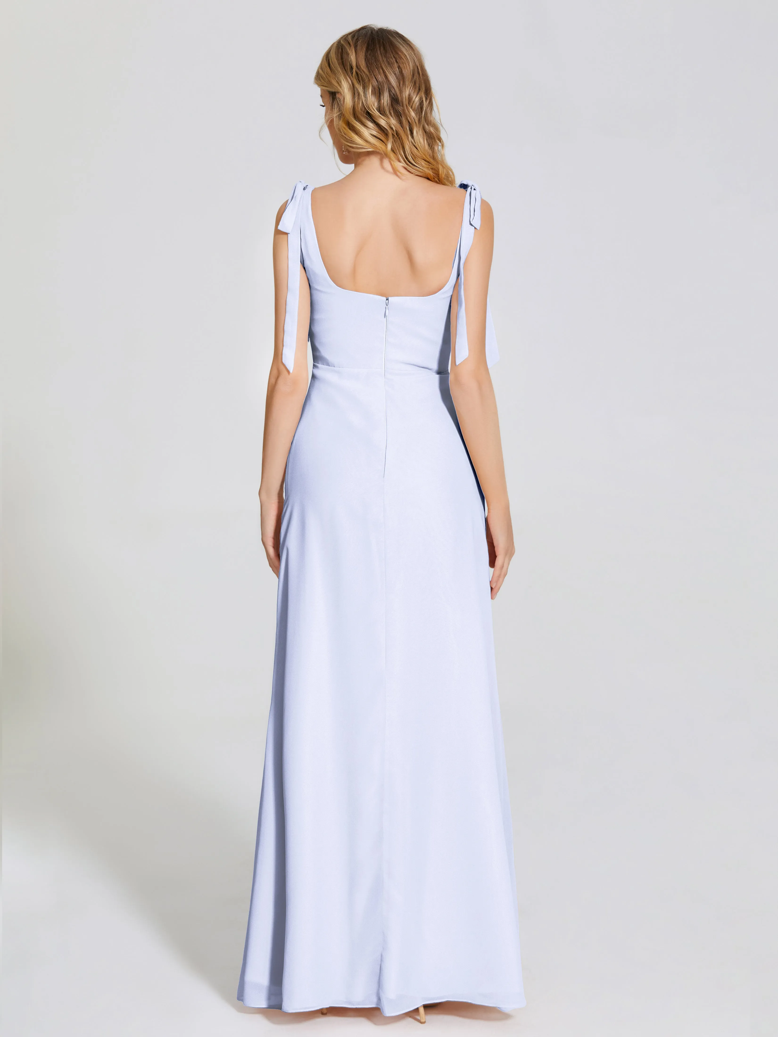 Michelle Elegant Square Neckline Chiffon Bridesmaid Dresses
