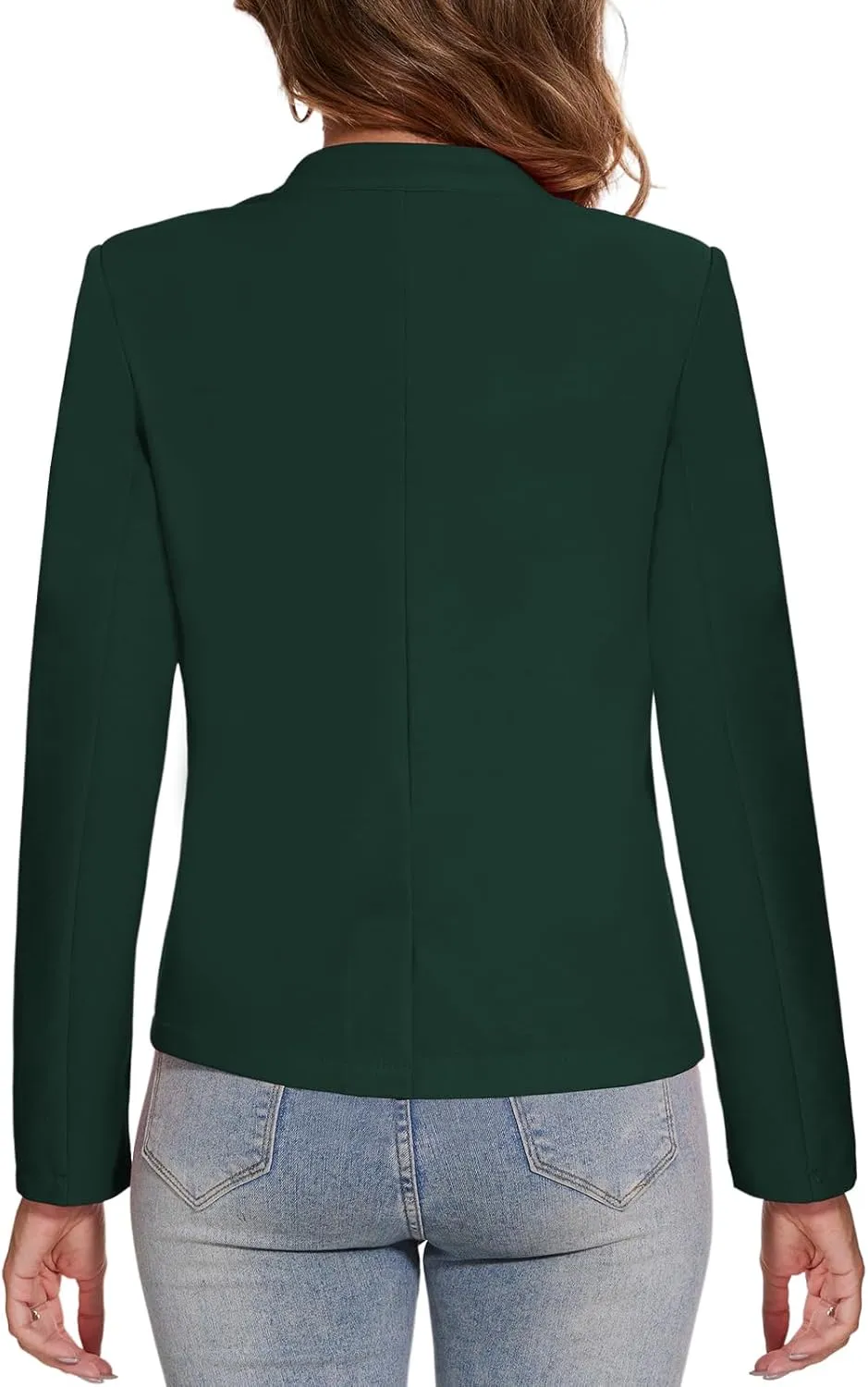MINTLIMIT Blazer for Women Long Sleeve Button Front Blazer Notch Collar Casual Work Office Suit Jackets with Pockets
