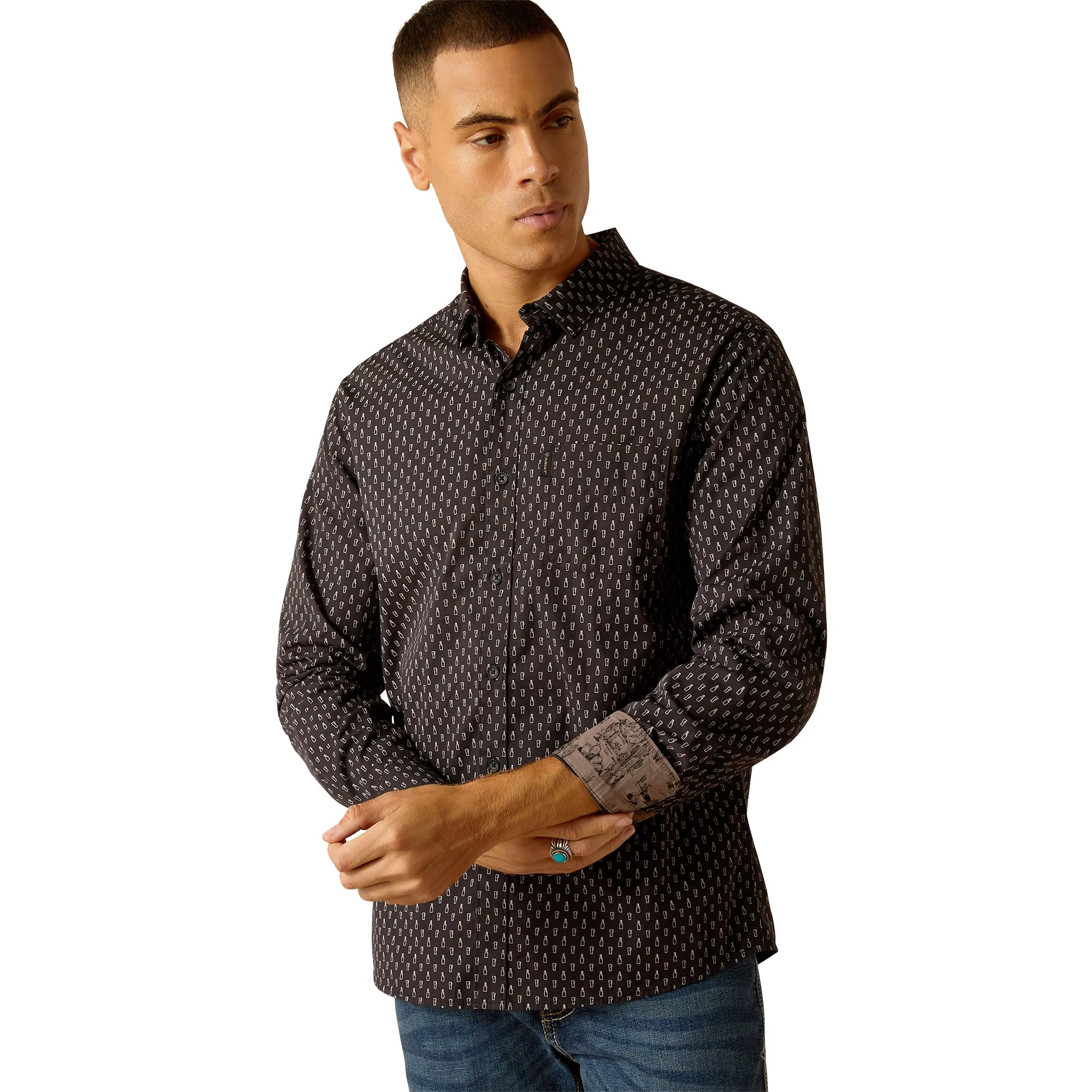 Mitchell Stretch Modern Fit Long Sleeve Shirts