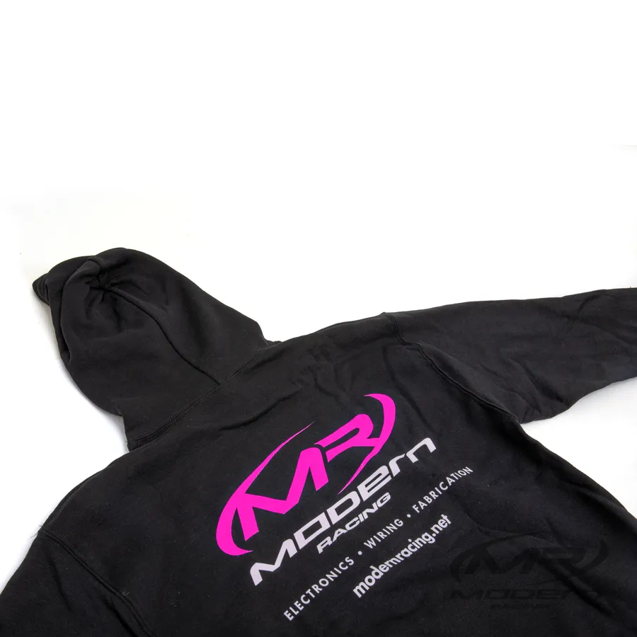 Modern Racing Hoodie (Pink Logo)