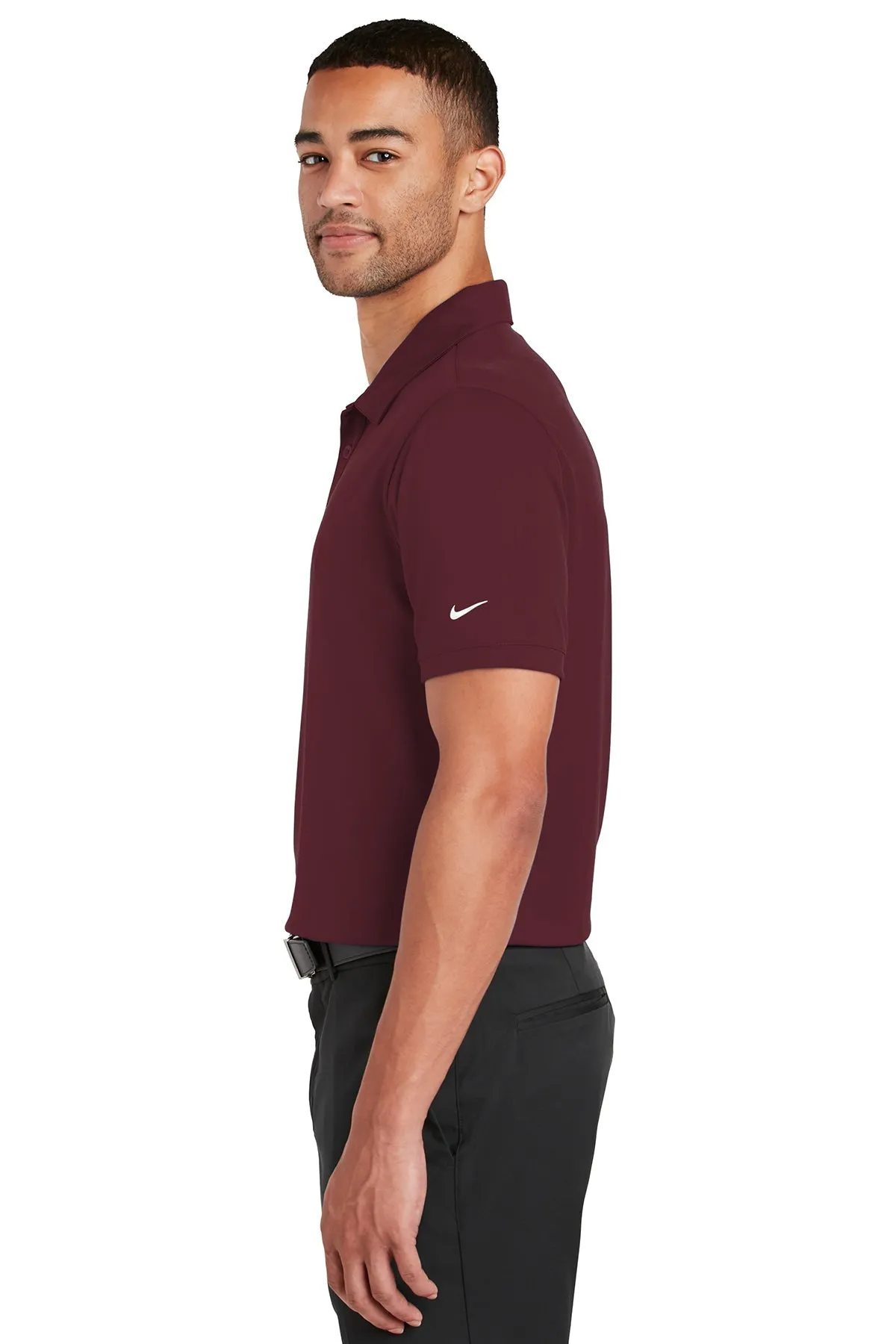 Nike Dri-FIT Players Modern Fit Custom Polos, Team Red