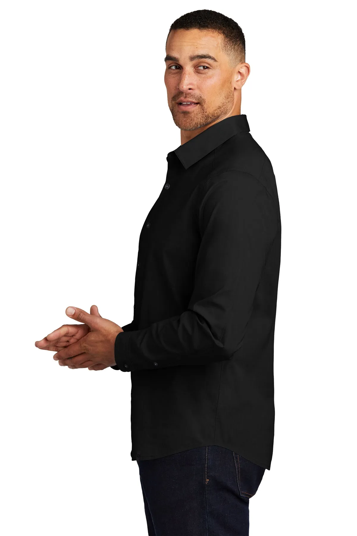 OGIO Commuter Branded Woven Shirts, Blacktop