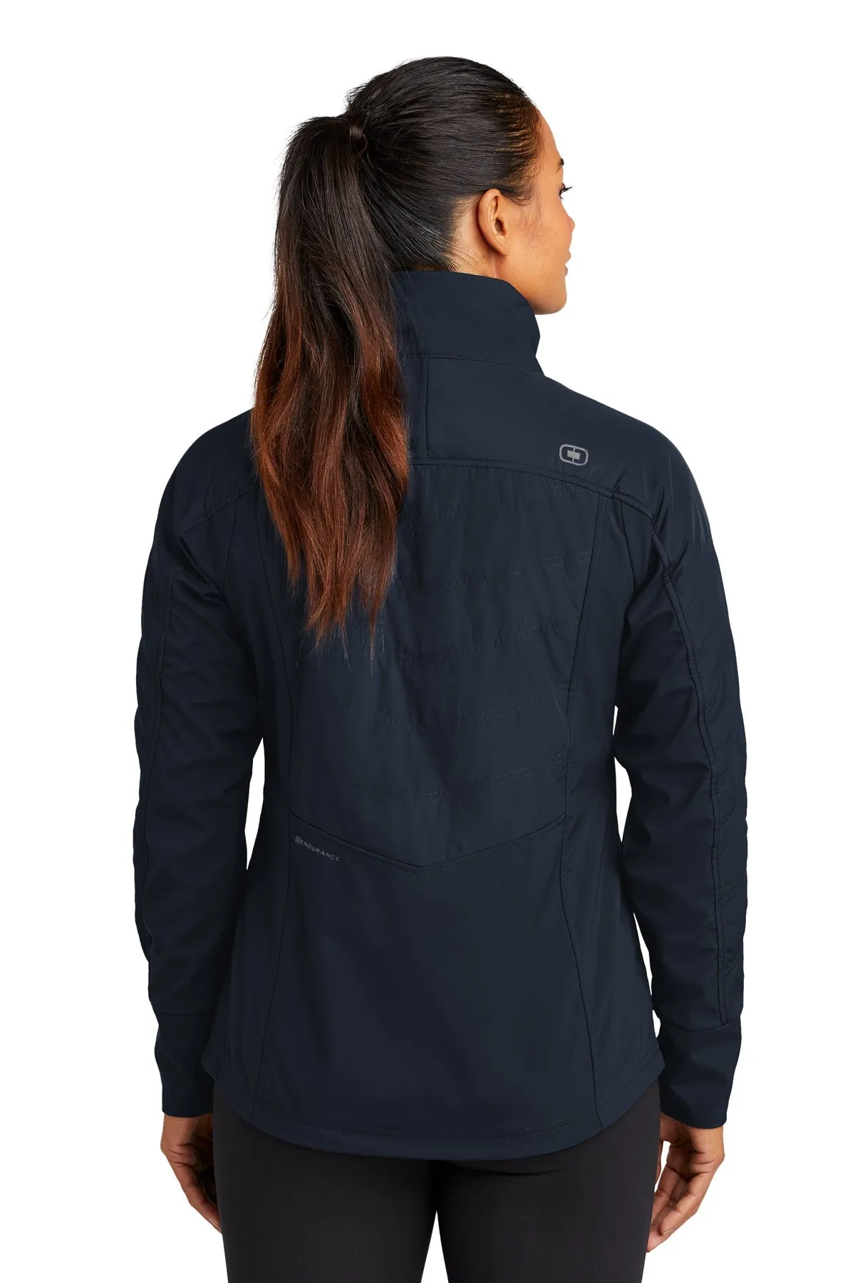 OGIO ENDURANCE Ladies Brink Custom Soft Shell Jackets, Propel Navy