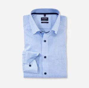 OLYMP - Modern Fit, Business Shirt, Blue Stripe