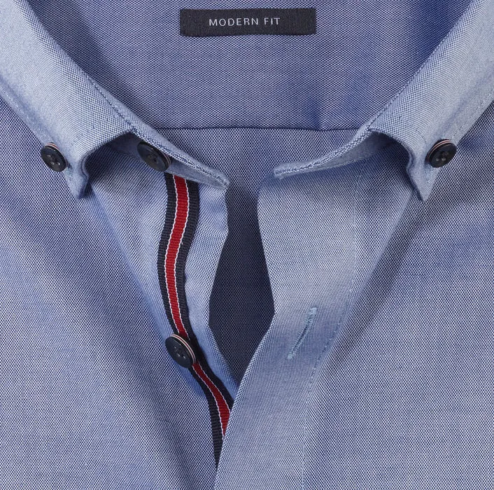Olymp - Modern Fit, Luxor, Button-down, Smoke Blue