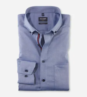 Olymp - Modern Fit, Luxor, Button-down, Smoke Blue