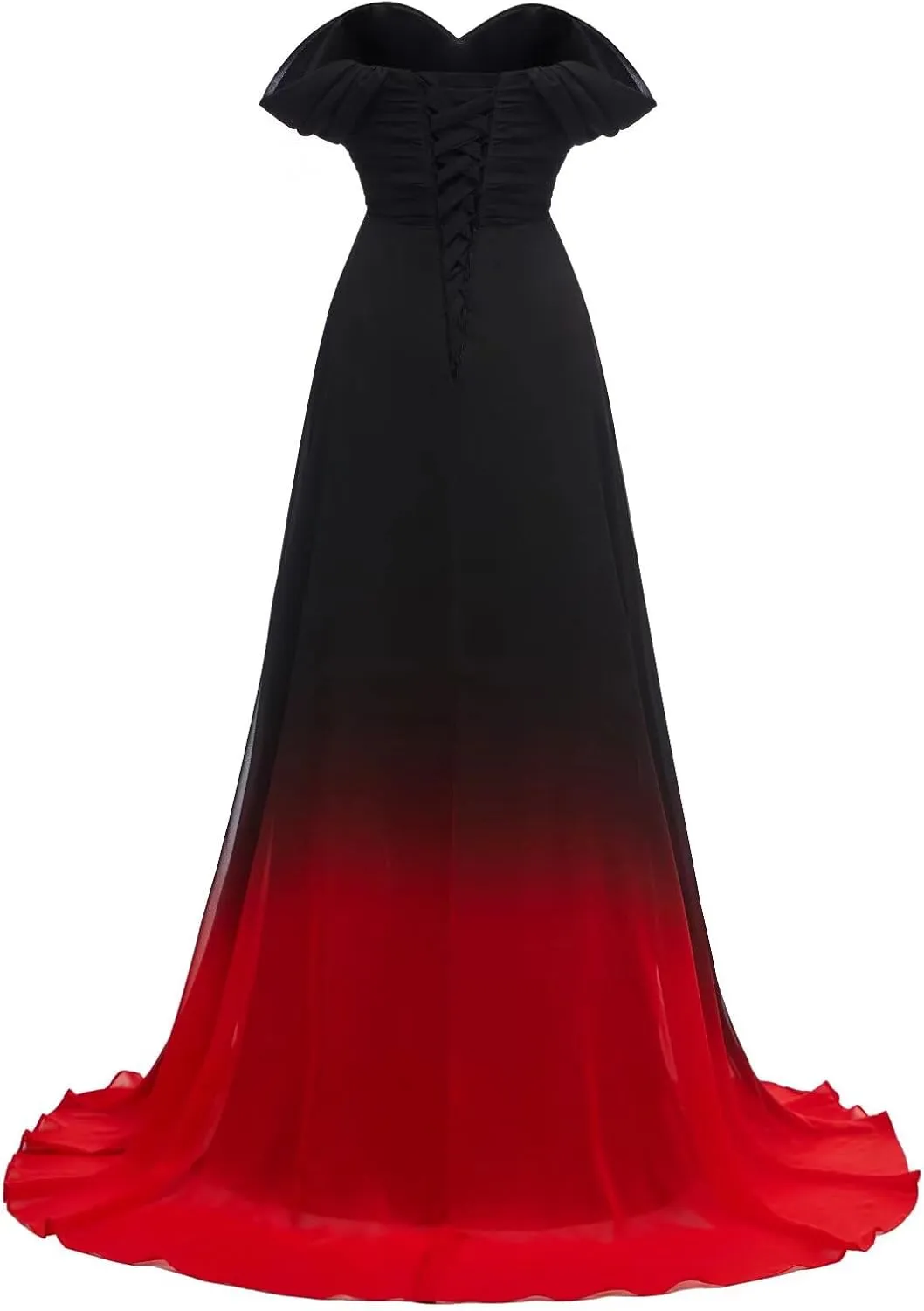Ombre Prom Dresses for Women Long Gradient Evening Wedding Party Gowns Elegant