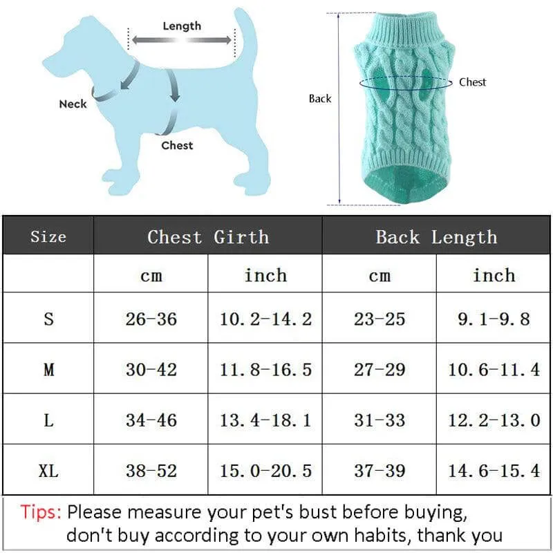 Pet Turtleneck Sweaters