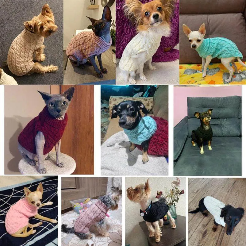 Pet Turtleneck Sweaters