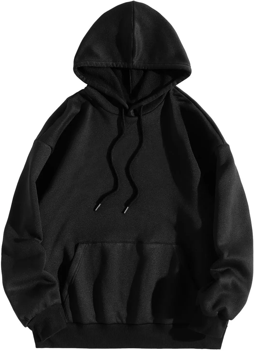 Pink Palm Puff Hoodie Real Women Oversized Sweatshirts Pullover Hoodies Fleece Sweaters Long Sleeve With Pockets