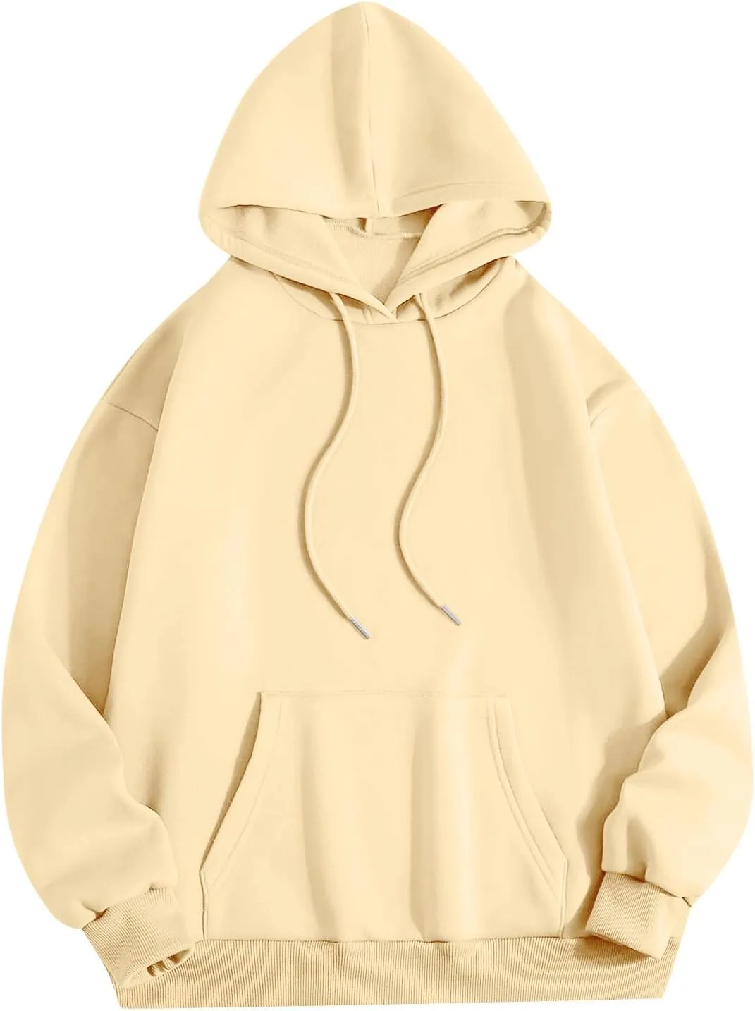 Pink Palm Puff Hoodie Real Women Oversized Sweatshirts Pullover Hoodies Fleece Sweaters Long Sleeve With Pockets