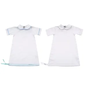 Piping Day Gown 0-6 Months
