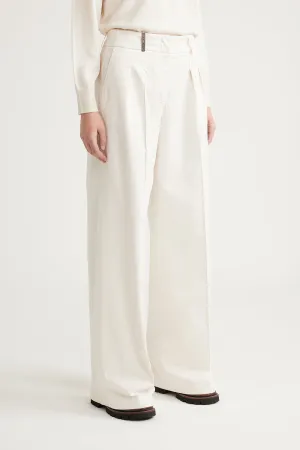 Pleated palazzo trousers