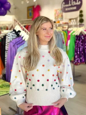 Pom Poms Please Sweater