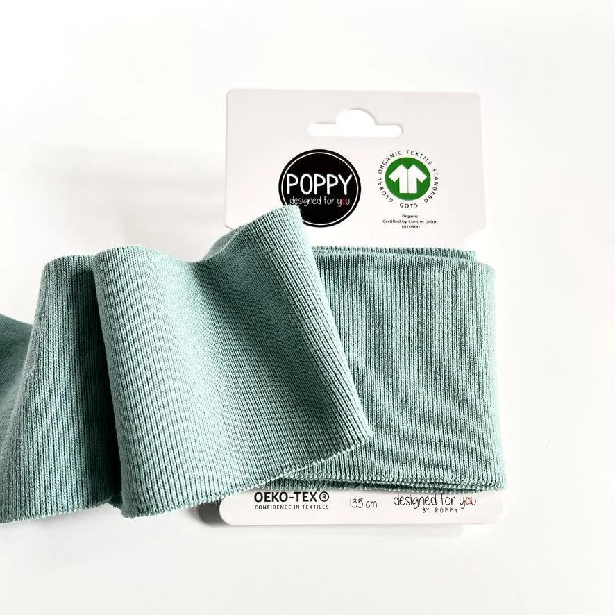 Organic Cotton Ribbed Poppy Cuffs with Optimal Modifiers