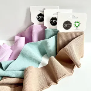 Organic Cotton Ribbed Poppy Cuffs with Optimal Modifiers
